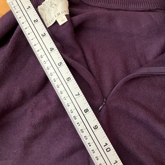 DEBBIE MORGAN Victorian purple Long sleeves Zip back Ladies' Sweater/Pullover  L - Picture 7 of 11